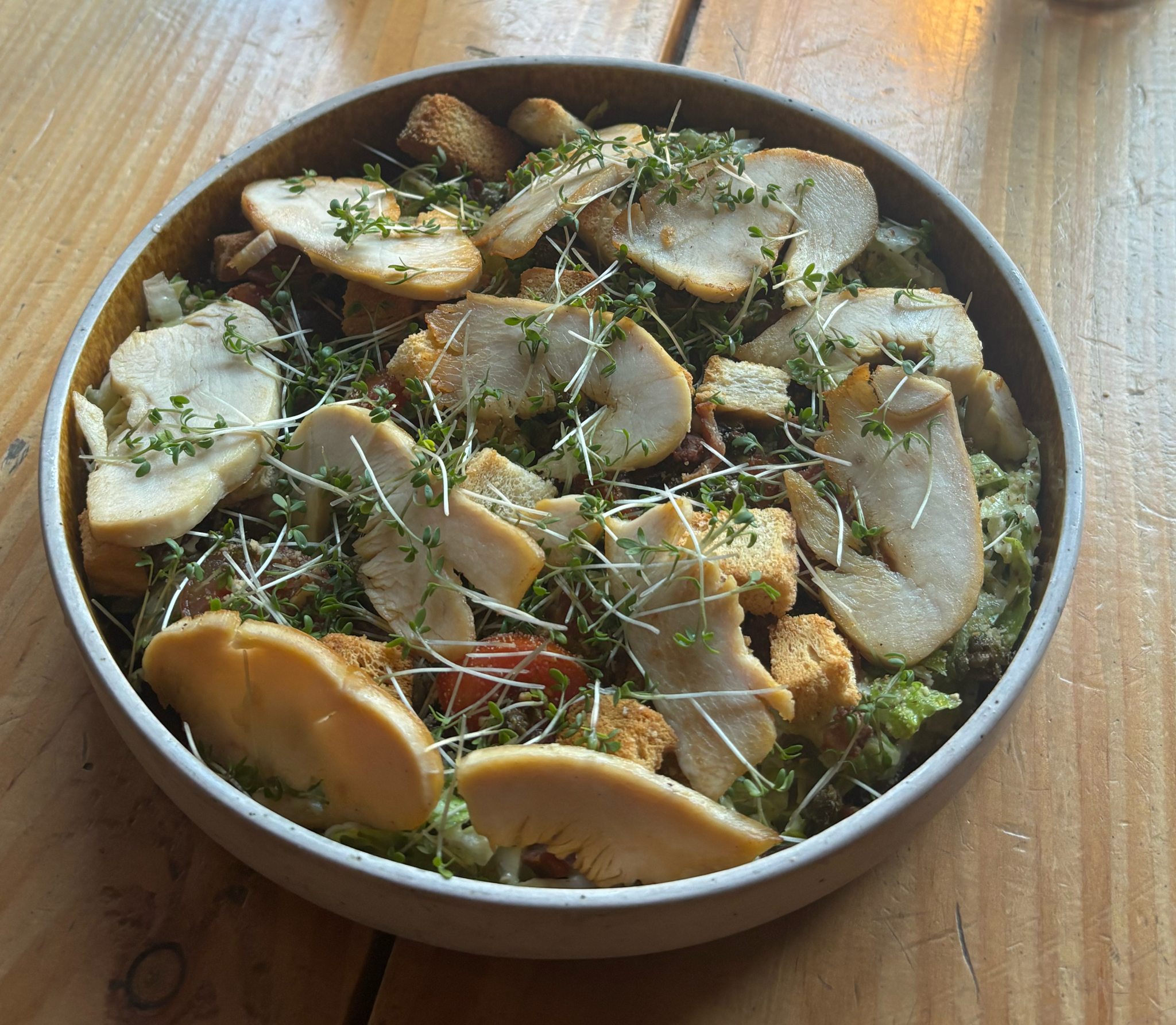 Menu ceasarsalat med kylling